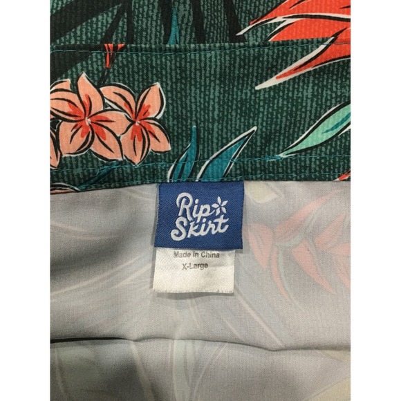 RipSkirt Hawaii Vintage Bali Jungle Wrap Skirt Length 2 XL Beach Vacation Travel - Picture 5 of 6